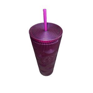 Starbucks Spring 2024 PURPLE Pearl Shell Mermaid Siren Scales Venti Tumbler 24oz